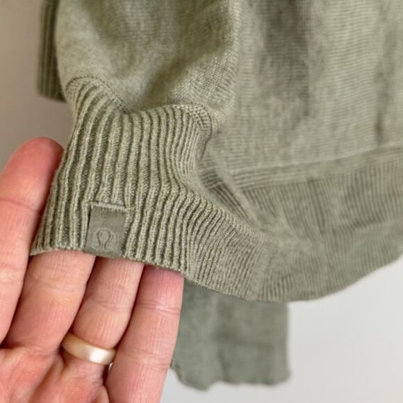 Lululemon Cashlu Knit Waterfall Open Cardigan - Rosemary Green | Size XS/S - Picture 8 of 8